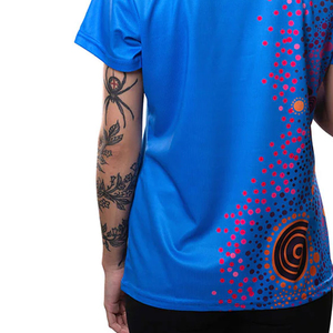เสื้อผ้าโพลีเอสเตอร์ 100% คุณภาพพรีเมียม เนื้อผ้านุ่ม ระบายอากาศได้ดี เหมาะสำหรับงานซับลิเมชั่น สำหรับผู้หญิง ขายดี แห้งเร็ว - Product Image 5