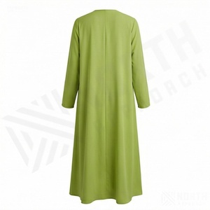 Nuevo Diseño de Abaya Personalizada en Color, Abaya de Seda Chifón de Doble Cara, Ropa Islámica, Vestido Musulmán Elegante para Mujer - Product Image 2