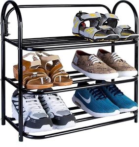 Wide Metal <b>Shoe</b> Rack Organizer | Heavy Duty Stackable <b>Shoe</b> <b>Storage</b> Rack for Entryway Closet Bedroom Living Room | <b>Space</b> <b>Saving</b> - Product Image 6