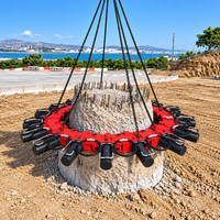 Cisaille hydraulique BEIYI pour pieux en béton, pour excavatrices de 20 à 40 tonnes