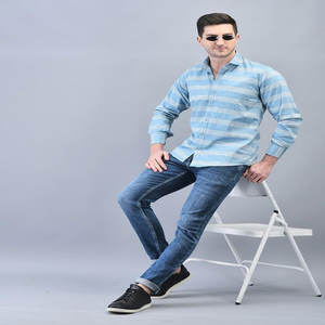 Camisas transpirables informales de algodón orgánico para hombre, camisetas de verano con estilo de manga larga y cuello vuelto para adolescentes, pedido a granel nuevo - Product Image 1