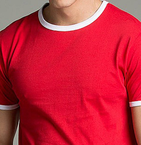 Nuevas Camisetas de Hombre con Estampado Personalizado Rojo, 100% Algodón Peinado, Estilo Urbano, Manga Corta, Cuello Redondo, para Gimnasio y Entrenamiento - Product Image 3
