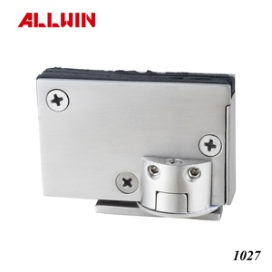 บานพับประตูกระจกติดผนังทองเหลืองปรับได้สไตล์โมเดิร์น - Product Image 2