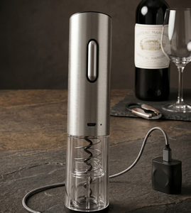 Lotion Rechargeable Electric Corkscrew Stainless Steel Portable Wine Opener <b>Bar</b> <b>Tools</b> Modern Style - Product Image 2