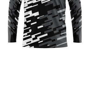 Camisa de Pesca de Manga Larga para Hombre, Estampado Geométrico, UPF 50, Secado Rápido, Poliéster, Top para Actividades al Aire Libre, Talla Adulto - Product Image 6