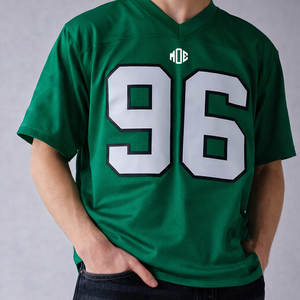 Maillot de football américain personnalisé en mesh avec impression par sublimation, T-shirt de sport surdimensionné respirant pour l'entraînement, numéro personnalisé - Product Image 1