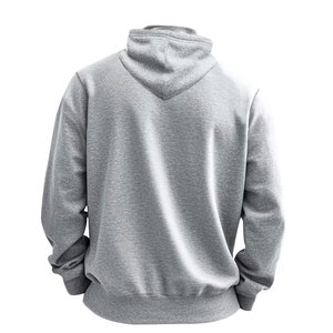 Men's Grey Half <b>Zip</b> Pullover Hoodie Drawstring <b>Hooded</b> Sweatshirt Long Sleeve Cool Streetwear Winter Fashion Top for Daily Wear - Product Image 5