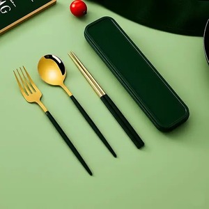 Ensemble de couverts de luxe en acier inoxydable, cuillère, fourchette, couteau, finition miroir, vaisselle de table pour la maison et l'hôtel - Product Image 3