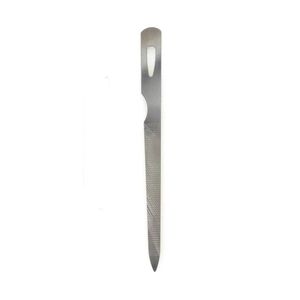 Metal <b>Nail</b> <b>File</b> with Integrated Cuticle Trimmer Pointed Tip for Cleaning Stainless Steel Professional Salon Manicure Tools Kit - Product Image 3
