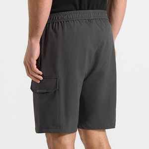 Men's Solid Color Cargo Shorts Elastic Waist Quick Dry Breathable Short Length Casual Wear Men Cargo Shorts - Product Image 6