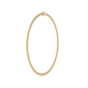 Collar de Oro Amarillo de 14k con Diamante Cultivado en Laboratorio, Estilo Ejecutivo para Mujer |   Diamante Cultivado Nuevo - Product Image 4