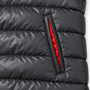Manufacturer Lightweight Bomber <b>Jacket</b> Reflective Sheen Autumn Fashion Quilted Outerwear Stand Collar Custom Embroidery Front - Product Image 4