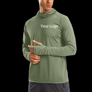 Camisa de Pesca de Manga Larga para Hombre con Protección Solar UPF 50, Color Gris Sólido, Anti-UV - Product Image 3