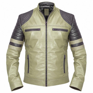 Top Quality Online Selling Fashionable Men <b>Leather</b> <b>Jacket</b> Men Clothing Outdoor Wear <b>Leather</b> <b>Jackets</b> For Adults <b>Winter</b> Warm Style - Product Image 1