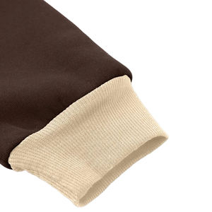 Sweat-shirt classique pour homme à manches raglan en mélange de coton et polaire, avec manches contrastantes, poignets côtelés et poche kangourou, style décontracté - Product Image 6