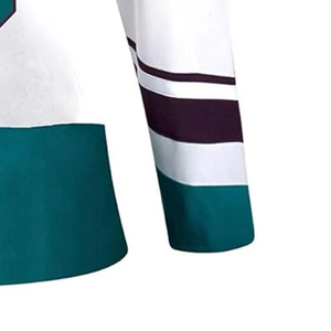 Maillot de hockey sur glace pour homme de qualité supérieure, logo personnalisé imprimé par sublimation, tissu en maille respirant à séchage rapide, 100% polyester, manches longues - Product Image 2