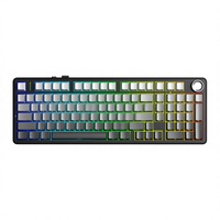 Nouveau clavier de jeu mécanique ergonomique programmable AULA F99 Pro BT DIY avec rétroéclairage RVB, sans fil 2,4 GHz, USB-C, avec batterie de 8000 mAh