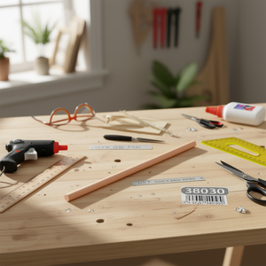 Barra di legno rotonda Ilan 10mm x 860mm per artigianato e progetti fai da te - Product Image 3