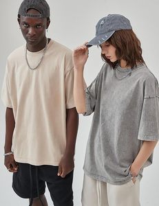 Camiseta de Hombre de Alta Calidad, 100% Algodón, Ecológica, Estilo Hip Hop, Manga Corta, Talla Grande, Corte Cuadrado, Color Negro - Product Image 5