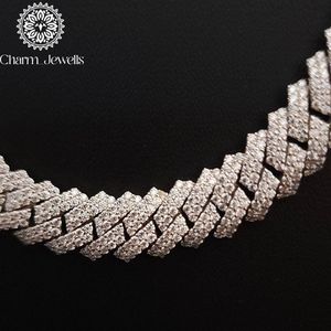 สร้อยคอ Charm Jewells สำหรับผู้ชาย ประดับมุกน้ำจืดทรงกลมเจียระไนแบบ Brilliant Cut ได้รับการรับรองจาก IGI เงินแท้ 925 ชุบทอง 14K - Product Image 5