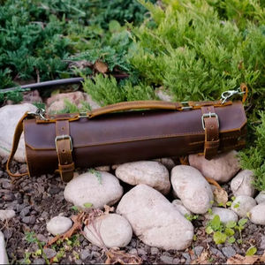 Bolsa de Cuero Profesional para Cuchillos de Chef, Organizador Culinario Duradero, Personalizado, a Prueba de Olores, Enrollable, LSKR-0046 - Product Image 1