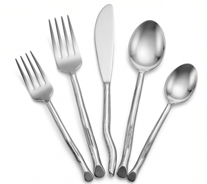 Ensemble de couverts en acier inoxydable poli miroir cuillère fourchette couteau idéal pour bureau voyage salle à manger et vaisselle élégante usage quotidien - Product Image 1