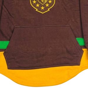 Sweat-shirt à capuche Iota Phi Theta Hockey Marron Doré – Vêtement grec haut de gamme pour fraternité – Pull élégant unisexe - Product Image 5