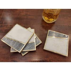 Eco-Friendly Durable Marble Coasters for Home Washable Decorative <b>Rug</b> <b>Pads</b> & Protectors - Product Image 3