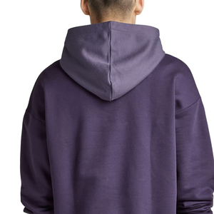 Nouveau sweat à capuche mi-zippé pour homme, couleur unie, design moderne, en molleton de coton de haute qualité - Product Image 6
