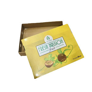 Cajas de Cartón Corrugado Plegables Rígidas de 3 Capas, 25*25*5cm, Ideales para el Transporte de Maracuyá, Uso Agrícola, Envío Aéreo y Marítimo - Product Image 1