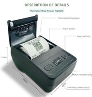 Printer Thermal Portabel MP-58H Murah Pengiriman Cepat Harga Pabrik 58MM Thermodrucker Imprimante Thermique