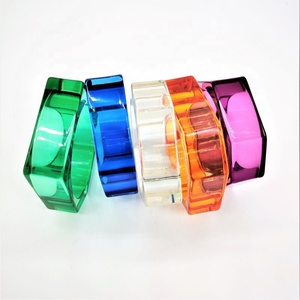 Minimalist Multi-Color Dye Acrylic <b>Resin</b> Elastic Bracelet Heavy Fashionable Bangles for Women <b>Resin</b> <b>Crafts</b> - Product Image 3
