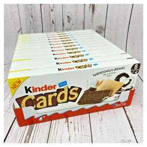 Venta al por mayor al mejor precio de galletas Kinder Cards, galletas Kinder Cards con crema de chocolate con leche - Product Image 1