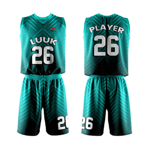 Conjunto de Uniforme de Baloncesto Personalizado con Camisetas y Pantalones Cortos Sublimados Ligeros para Campamentos de Entrenamiento y Academias - Product Image 3