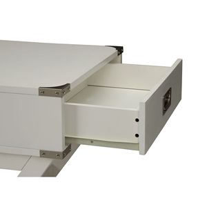 Tavolo Console Babs con Finitura Bianca, Elegante Tavolino d'Appoggio per Arredamento Casa - Product Image 2