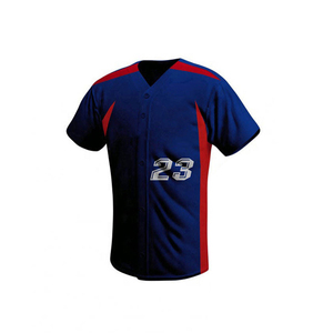 ชุดเบสบอลสไตล์ล่าสุด พิมพ์โลโก้ตามสั่ง ชุดกีฬา โพลีเอสเตอร์ 100% ชุดเบสบอลสำหรับขาย - Product Image 3