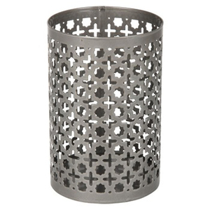 Bougeoir votif de forme ronde en métal décoratif unique de fer de vente chaude pour la finition enduite de poudre de décor à la maison - Product Image 3