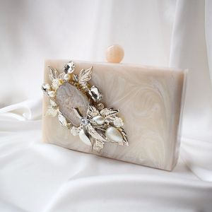 Sac à main de soirée en résine, accessoires de mode en cristal de luxe pour femmes - Product Image 6