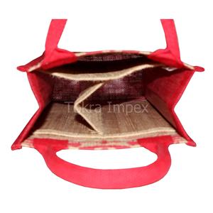 Bolsa para Botellas de Vino 100% Yute Natural con Asa Acolchada de Cuerda, Logotipo Personalizado, Bolsas de Compras para Dos Botellas de Whisky, para Regalos - Product Image 6