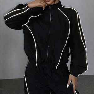 Chándales unisex de nailon de alta calidad para mujer, ligeros, personalizados, estilo holgado, chándal de nailon al por mayor - Product Image 4