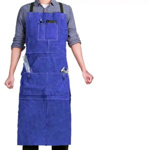 Premium Quality Leather Industrial Safety Household Cleaning Tools Industrial Accessories Heavy Duty Long Leather Welder <b>Apron</b> - Product Image 5