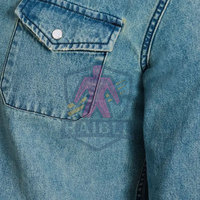 Nouvelle conception Chemise en jean pour homme surdimensionnée respirante à séchage rapide 100% coton Casual Haute qualité Best-seller en stock