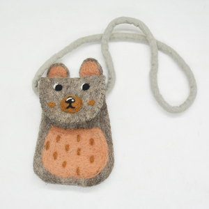 100% Organic New Zealand Wool Handmade Animal <b>Coin</b> <b>Purse</b> – Premium Eco-Friendly Kids' Felt Bag – Export Quality Wholesale - Product Image 1