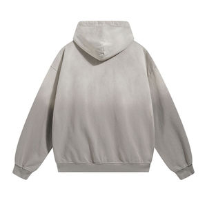 Sudadera con Capucha para Hombre, 100% Algodón, Color Degradado, Cierre Completo, Forro Polar, Corte Regular, Estilo Casual para Otoño - Product Image 4