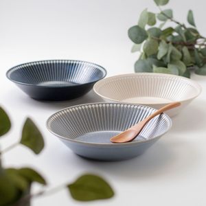 Albee 225 <b>Ceramic</b> Porcelain Deep <b>Plate</b> Japandi Style - Product Image 1