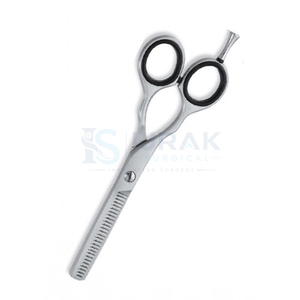 Ciseaux professionnels pour la parrure des cheveux, en acier inoxydable 440C, 28 dents, pointe arrondie, pour droitiers, manche long, outils de salon - Product Image 4