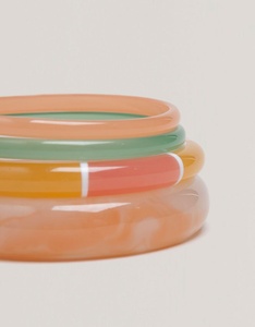 กำไลเรซิ่นทำมือขายส่ง ดีไซน์ทันสมัยสีสันสดใส เครื่องประดับแฟชั่นสำหรับผู้หญิงและเด็กผู้หญิง - Product Image 2