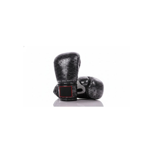 Gants de boxe en cuir PU effet peau de serpent violet, ensemble de gants d'entraînement, logo personnalisé, unisexe, arts martiaux, gants de combat, gants de boxe - Product Image 2
