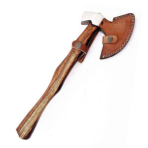 Burraq - Hacha de 19 Pulgadas Personalizada, Hecha a Mano, de Acero Inoxidable de Grado Industrial, con Mango de Madera de Palisandro, para Acampar al Aire Libre, Caza, Bricolaje - Product Image 3