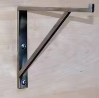 Supports d'étagères en acier inoxydable de haute qualité avec revêtement en poudre et quincaillerie pour étagères flottantes